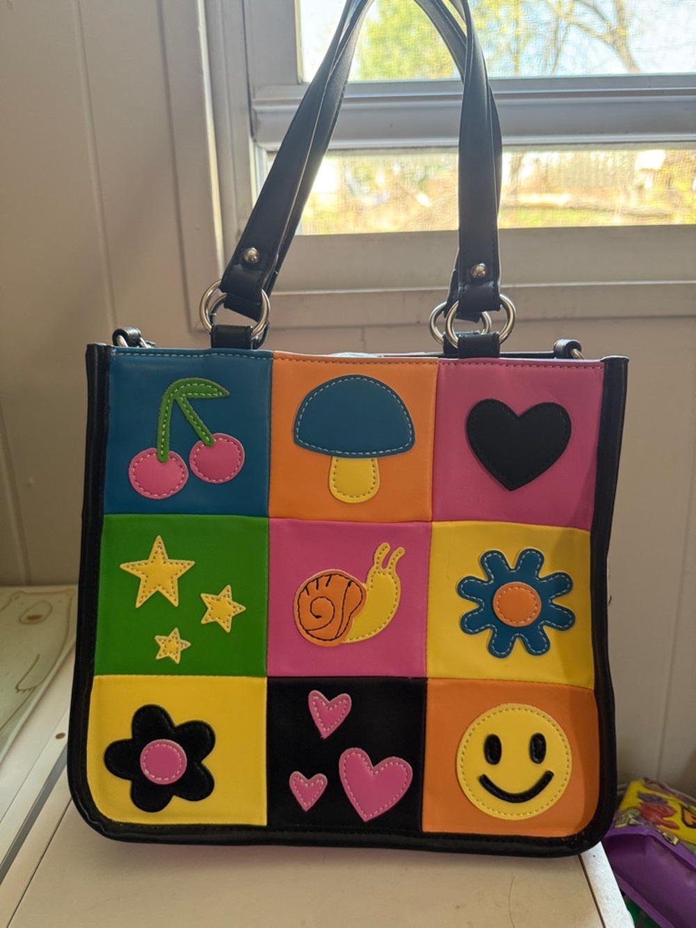 happy in my mind delia’s dolls kill tote bag purse